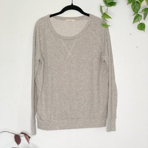 Marine Layer Gray White Pullover Sweatshirt Small - Picture 1 of 4